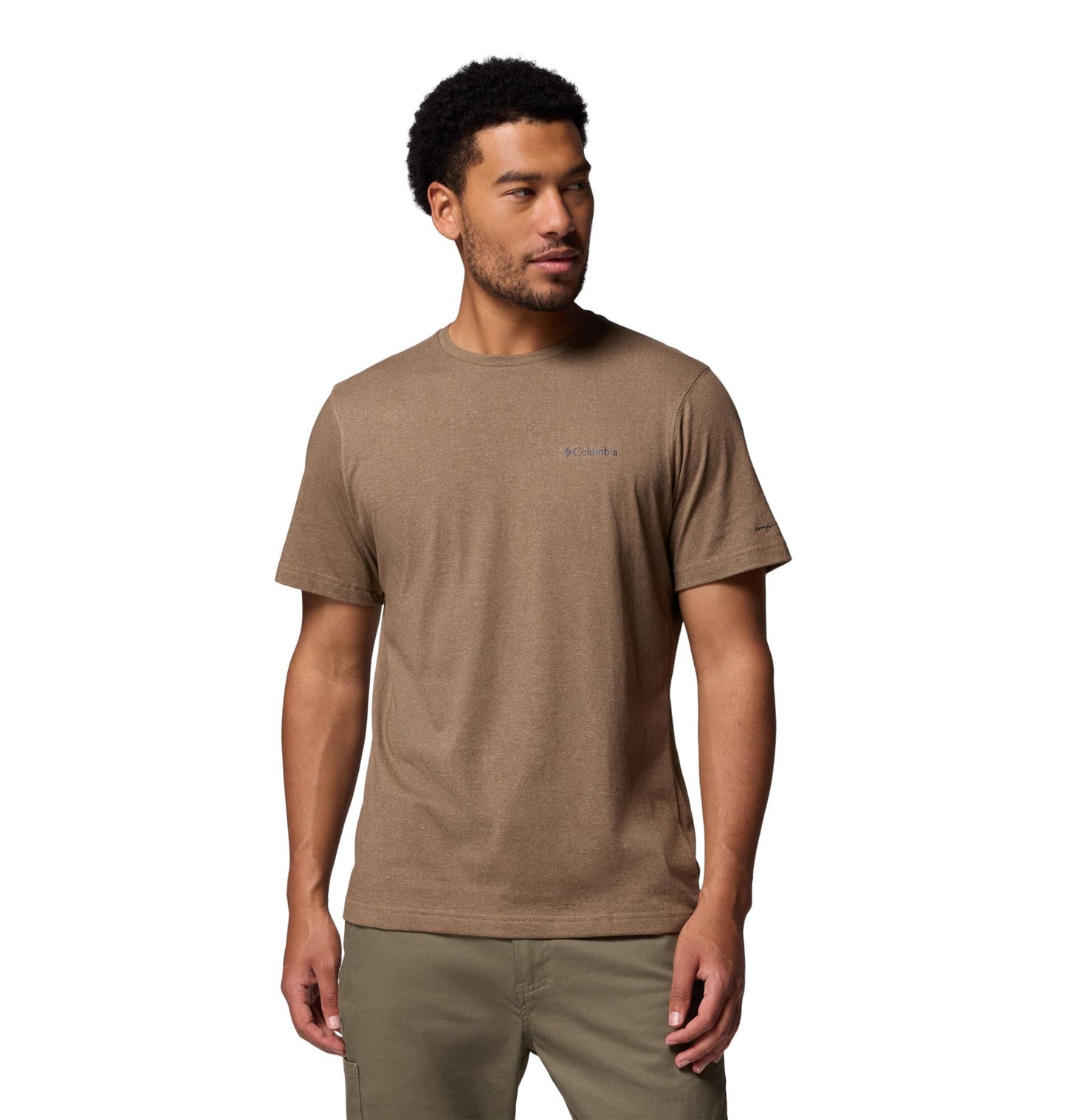 Columbia Mens Thistletown Hills Short Sleeve T-Shirt, Delta Heather, X-Large
