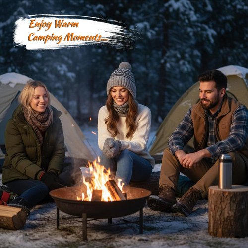 HUAMULAN Women Winter One Piece Beanie Hat Slouchy Fleece Balaclavas Face Shield Mask Neck Scarf Set Warm Earmuff Ski Snow Knit Hats Cold Weather
