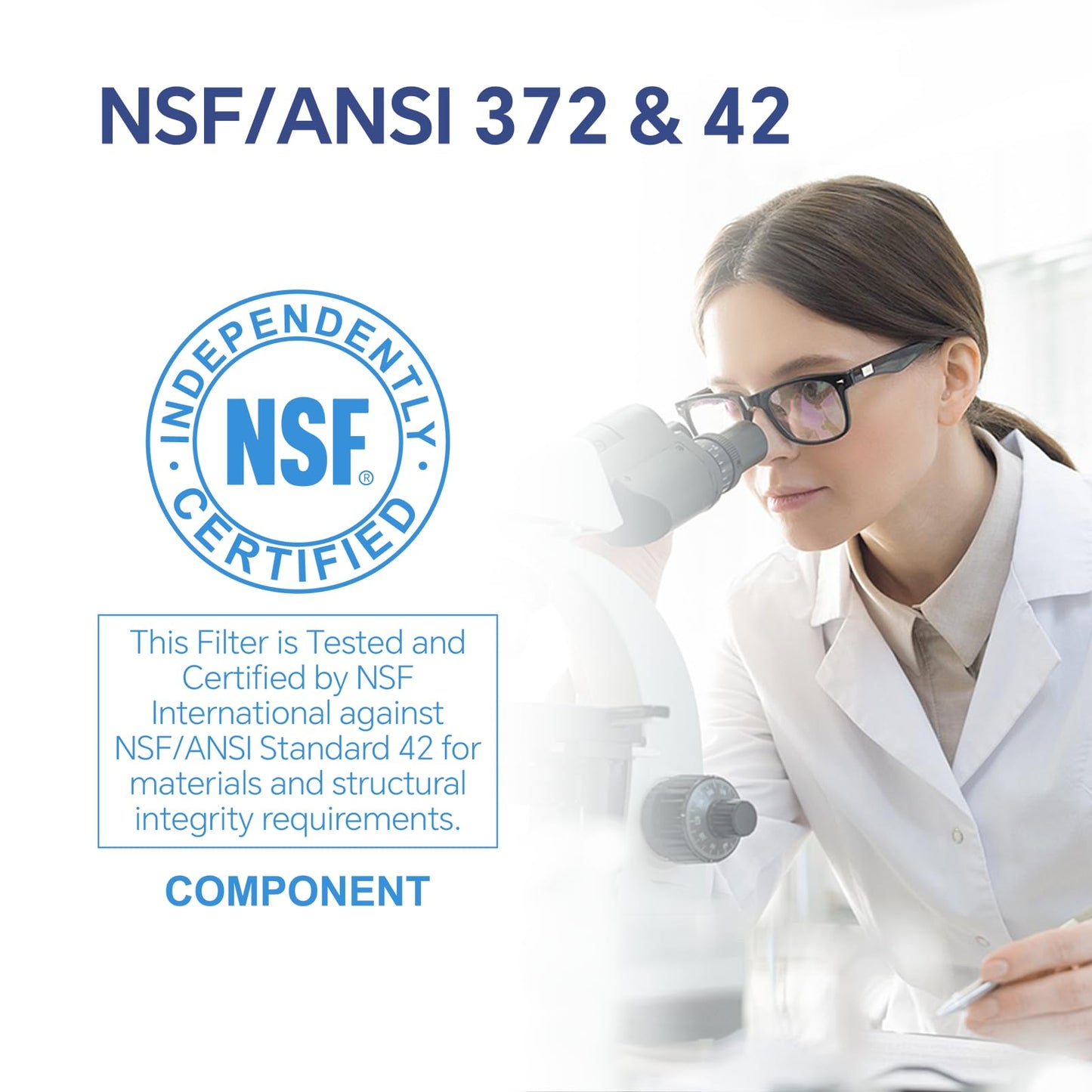 Stokk EDR1RXD1 Replacement Compatible with Everydrop Filter 1, EDR1RXD1B, Whirlpool W10295370A, P8RFWB2L, P4RFWB, P5WB2L, 46-9081, 46-9930, RW001 Refrigerator Water Filter, 1 Pack