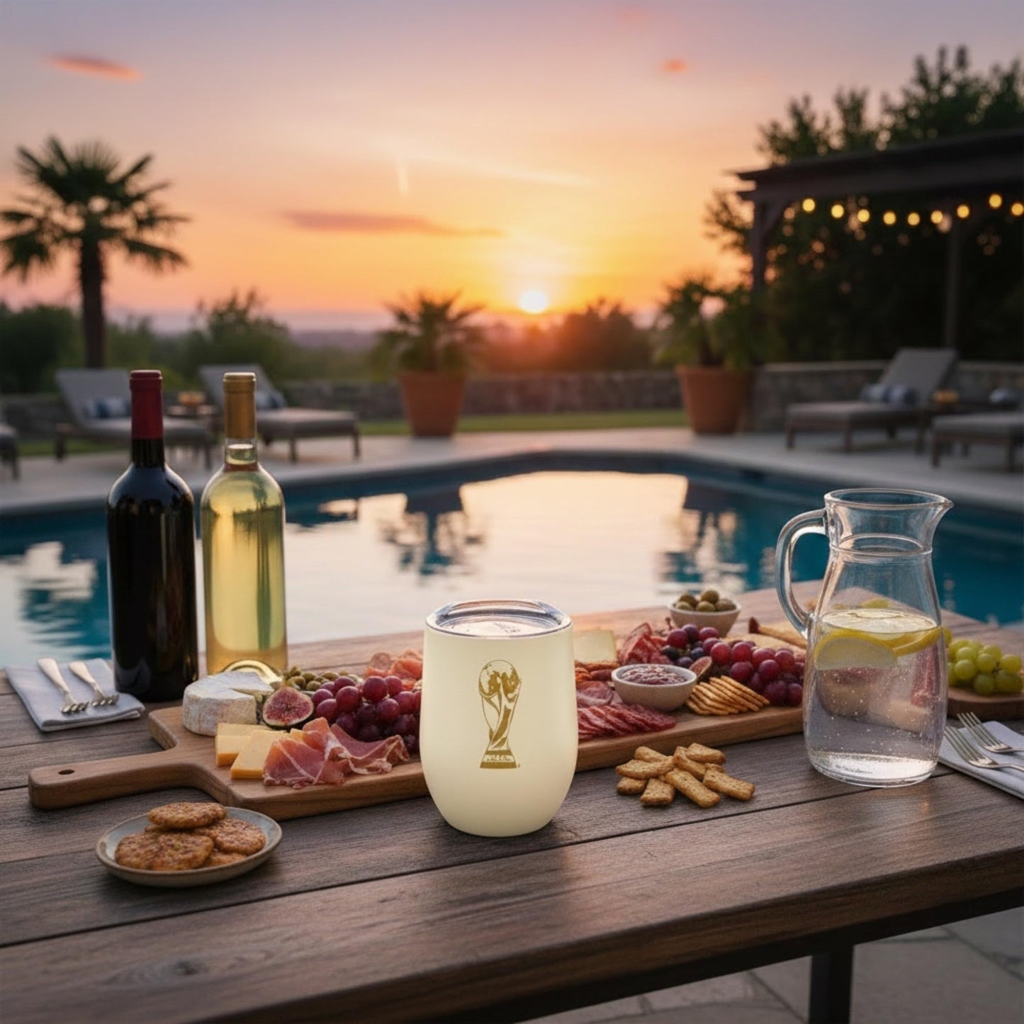 Official 2026 FIFA World Cup 12oz Insulated Wine Tumbler – Stainless Steel, Reusable, Dishwasher Safe - Keeps Drinks Chilled - Crafted for Everyday Use, From Cozy Nights to Vibrant Tailgate