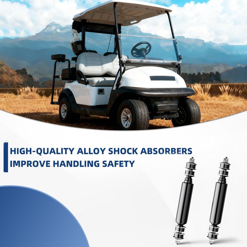 MIXOPOLY Golf Cart Shocks, Heavy Duty Rear Shock Absorber Kit for Club Car DS Electric 1981-up and Gas 1997-up, Precedent 2004-up, Replace OEM 1014236 1013164 1012183 102706401 103350901 102588501