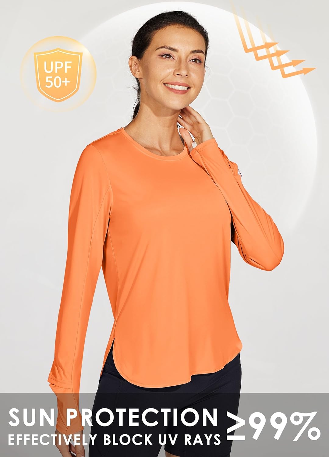 Willit Women's Sun Shirt - UPF 50+ Long Sleeve UV Protection for Hiking | Lightweight & Quick Dry
