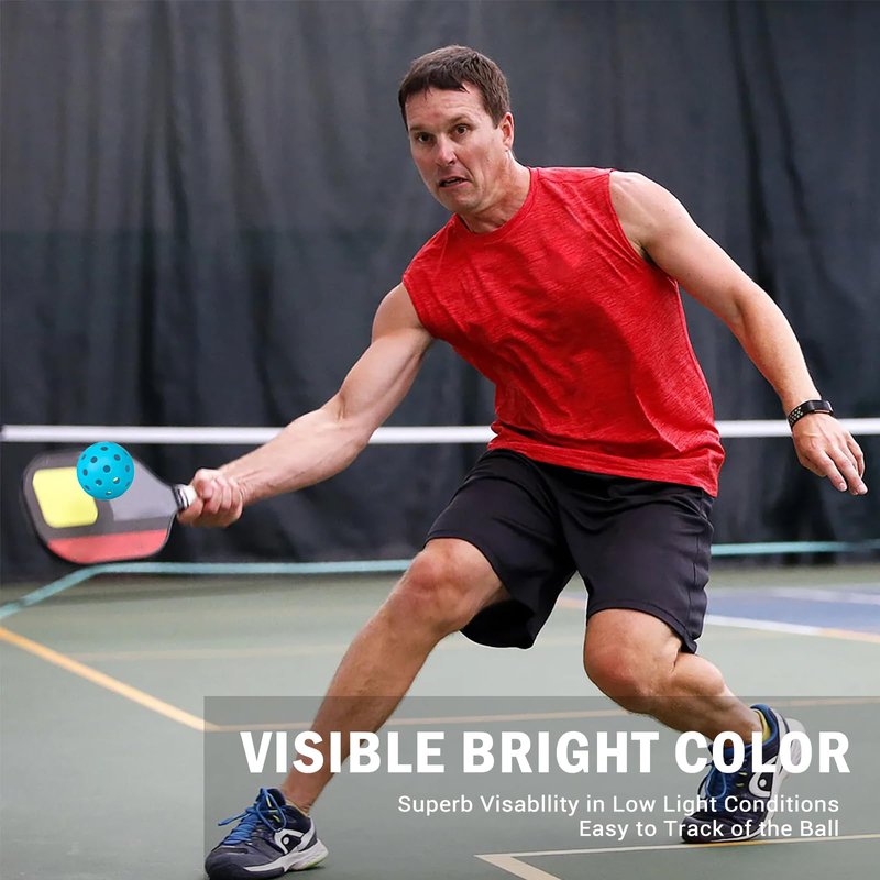 20 Pack Premium 40-Holes Multicolor Outdoor Pickleball Balls, USAPA Approved Pickleball Ball with Bag, Perfectly Balanced, High Bounce True Flight, Outdoor Pickleballs Set for Beginners Professionals