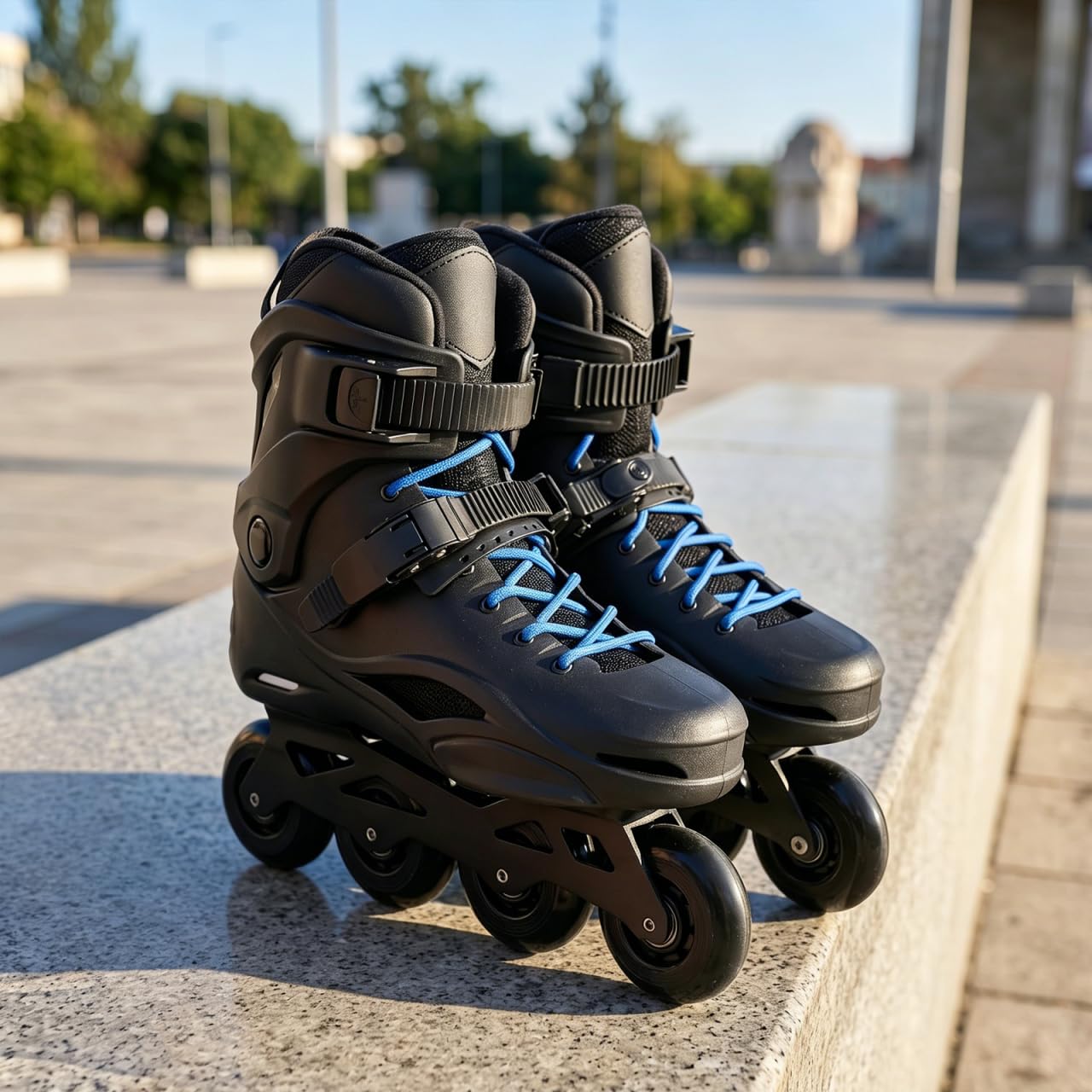 LIOOBO 2 Set Inline Skate Straps Replacement Parts: Adjustable Roller Brake Strap Skating Shoes Buckles with Screws Nuts Universal Roller Skate Accessories for Men Women Boys Girls Kids