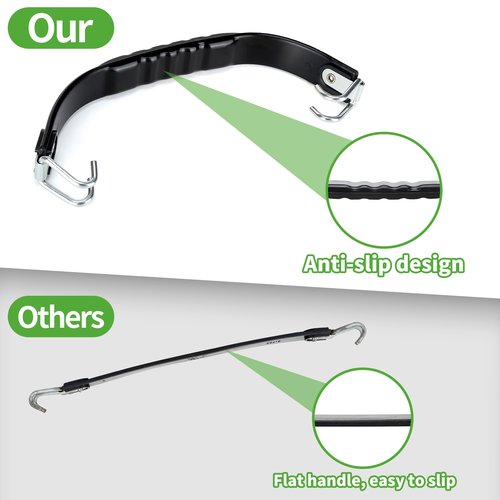 10L0L 2×Universal Battery Carrier Strap Lifting Strap for Yamaha EZGO Club Car, Secure and Efficient Battery Lifting and Removal Tool