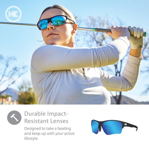 Knockaround Flight Paths Sport Sunglasses for Men & Women - Wraparound Sunglasses - UV400 Protection - Golf, Baseball & Cycling