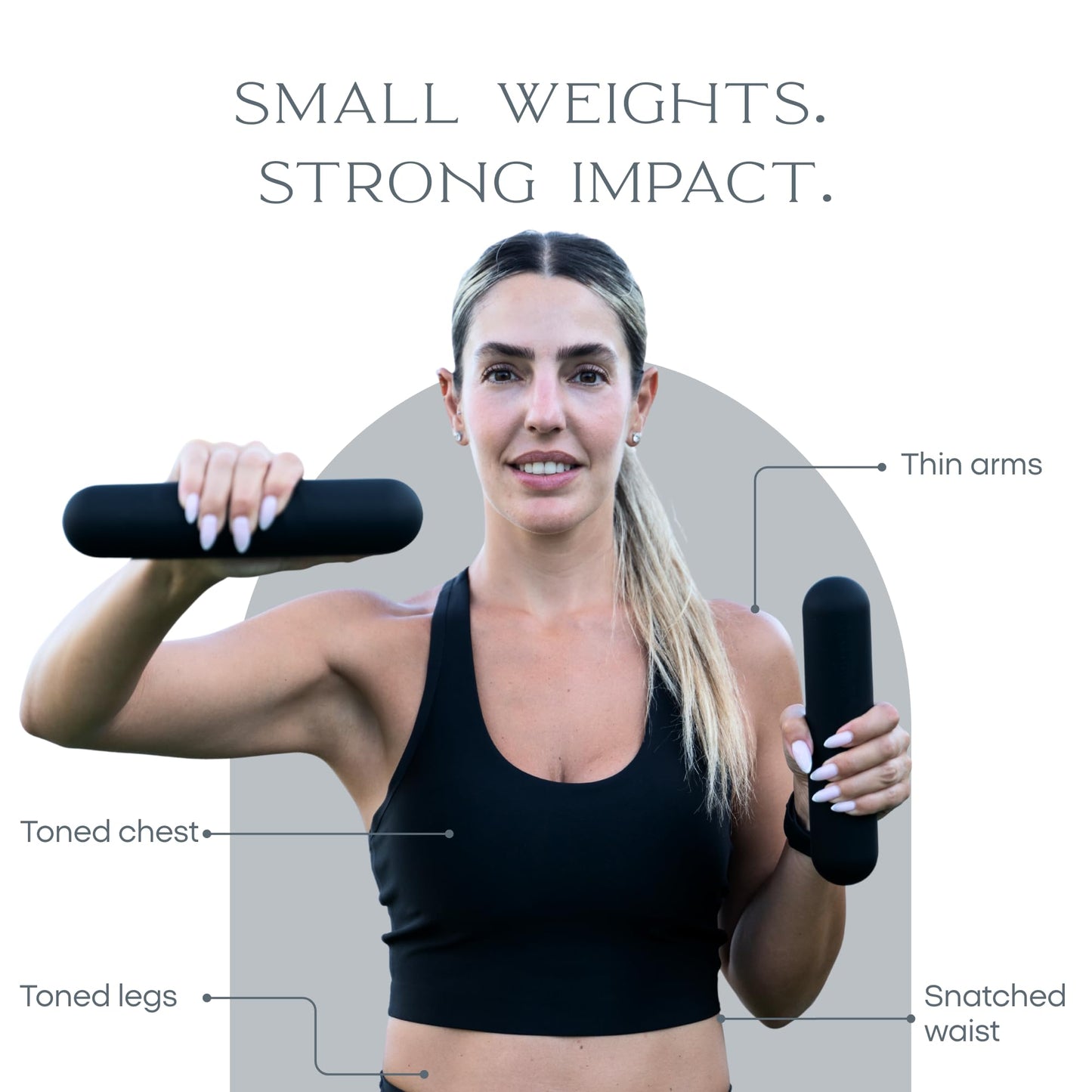 FFLLOOWW 2.2 lb Dumbbells for Training, Exercise & Home Workouts – Yoga, Pilates, Sculpting, Toning & Strength (Set of 2)