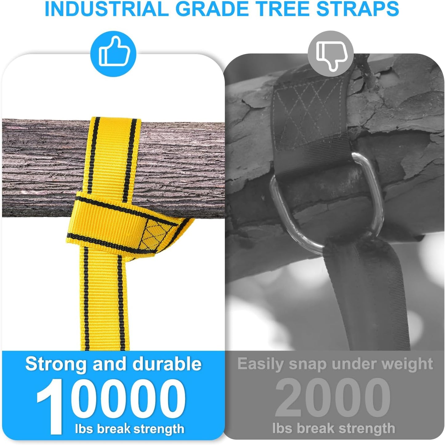 Trekassy 40" Saucer Tree Swing - 1,000lbs Capacity | Heavy-Duty Rust-Resistant Chains & UV-Proof Fabric