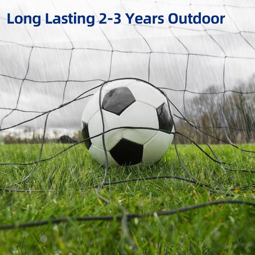 Wiseek Soccer Backstop Net, 10x10ft High Impact Soccer Barrier Net, Nylon Sport Netting Barrier Soccer Netting, Soccer Rebounder Behind Goal(Installation Rope Included), Black
