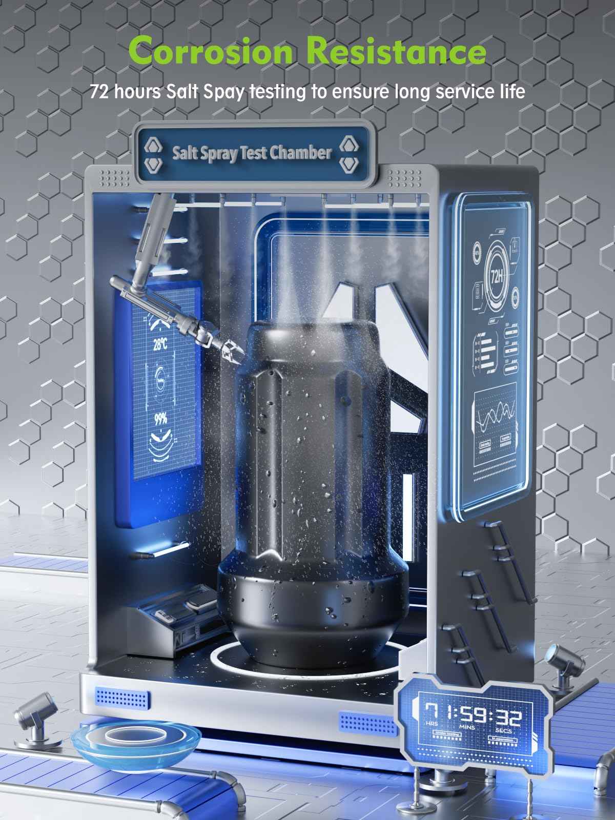 AUTOPTIM M10x1.25 ATV Lug Nuts - Replacement for Honda Foreman Ranchers Yamaha Can Am Outlander Arctic Cat Kawasaki Suzuki Aftermarket Wheel Nuts, Black 16PCS 6 Spline Closed End Nuts with Socket Key