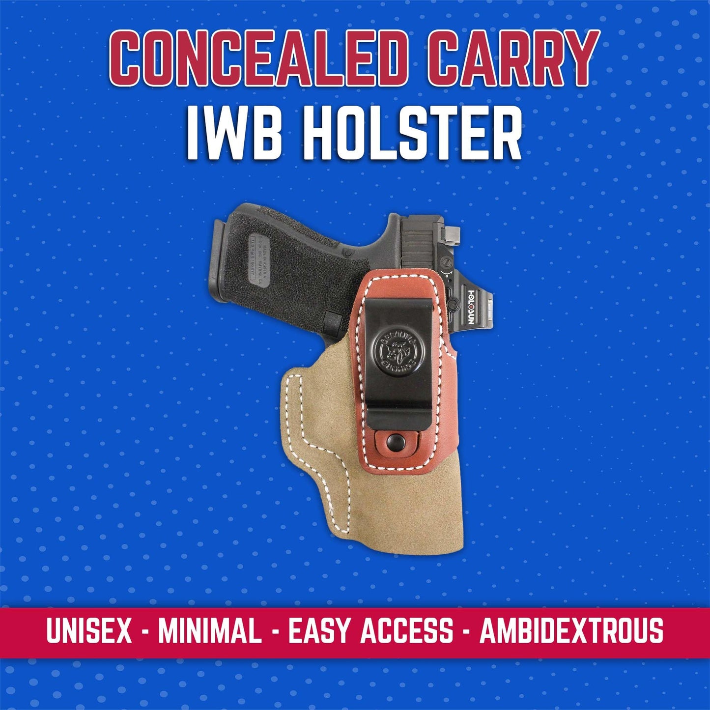 DeSantis Transit IWB Gun Holster- Concealed Carry Holster, Fits the GLOCK 19/19 Gen 5/19X/23/32/36/45/48, S/A XD9/XD40/XDM 3.8, Walther P99, SIG P228/P229/P239, H&K VP9 - Ambidextrous, Tan