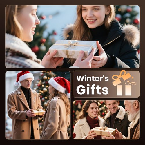 Hand Warmers Rechargeable 2 Pack Electric Hand Warmers Magnetic, 24Hrs Long Soft Heating Pocket Heater Gifts for Men Women Christmas Hiking Golf Hunting Ski (Black)
