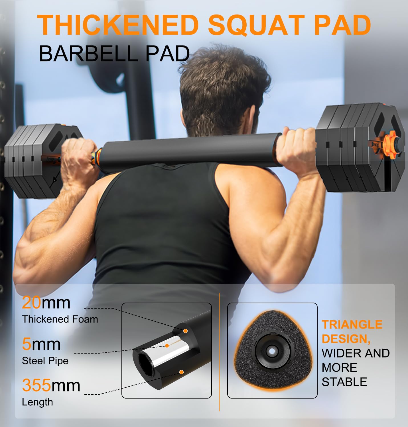 20LBS Dumbbell Set, Adjustable Dumbbells Set Free Weights for Home Gym with Upgraded Weight Plates Used as Barbell-Kettlebells-Weightlift-Push Up Stand,Fitness Exercises Equipment for Women Men