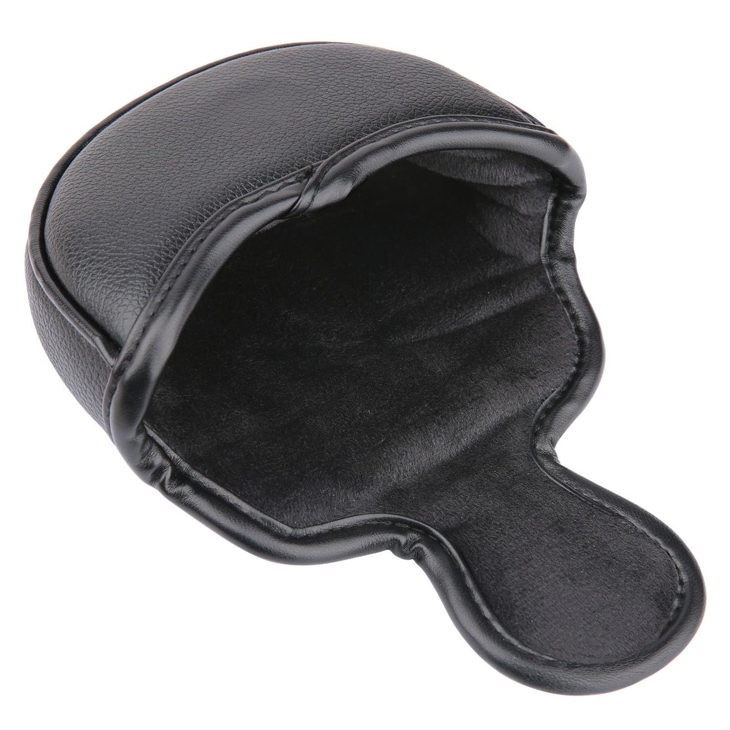 Golf Club Small/Mid Mallet Putter Head Cover Harf Mallet Cover Soft Leather with Embroidery Magnetic Closure (Black)