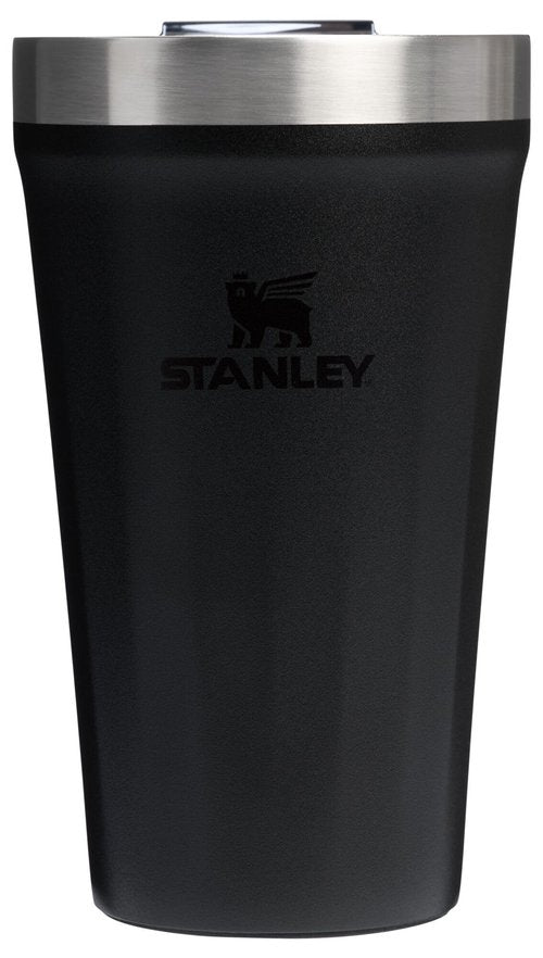 STANLEY Everyday Tumbler 16 oz | Press Fit Drink Through Lid | Beverage, Coffee, and Cocktail Cup | Insulated Stainless Steel Wine Glass | BPA-Free | Black 2.0