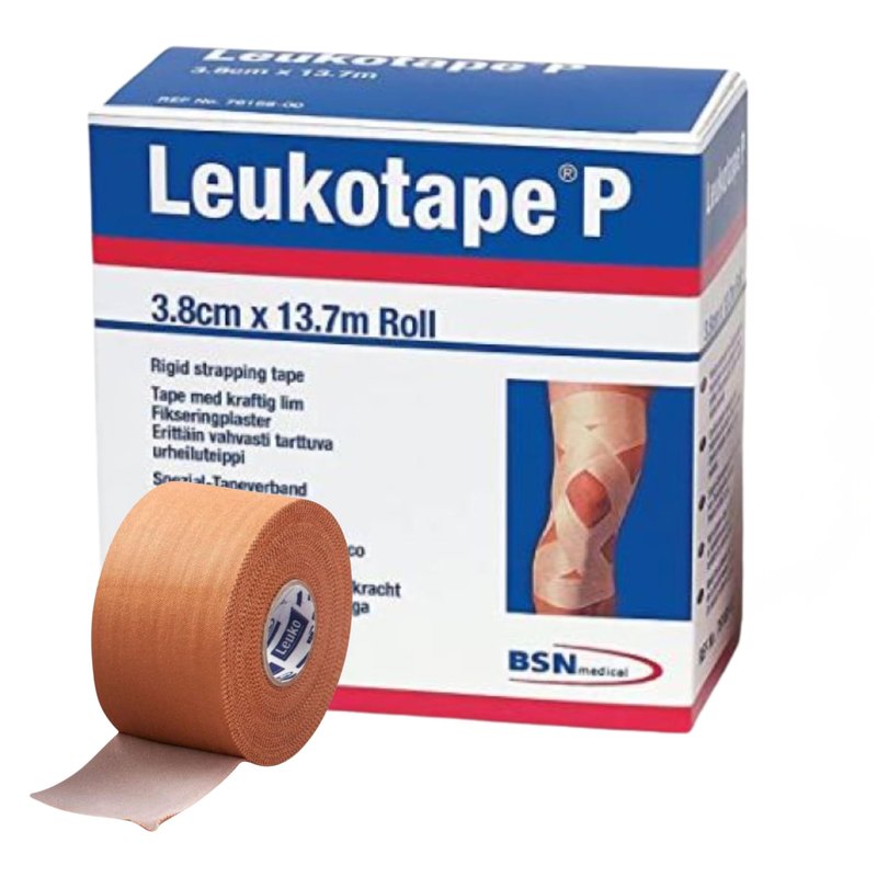 BSN Leukotape P Sports Tape 1.5'' x 15 Yard Roll #76168 Each Use with Cover-Roll
