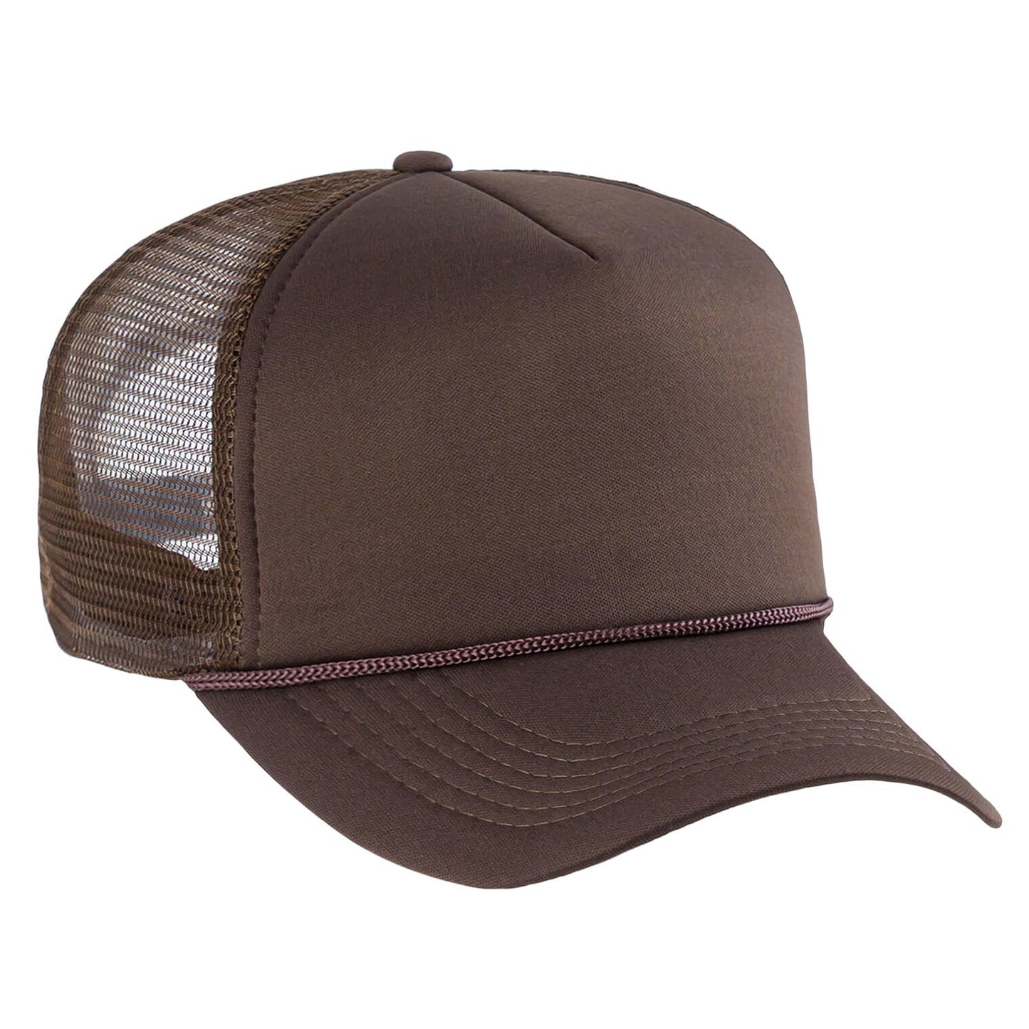 Custom Sublimation Hats 12 Pack - Bundle with 12 Trucker Hats with Foam Mesh 21.5-25.2" | Blank Baseball Hat for Men, Women (US, Alpha, One Size, Brown)
