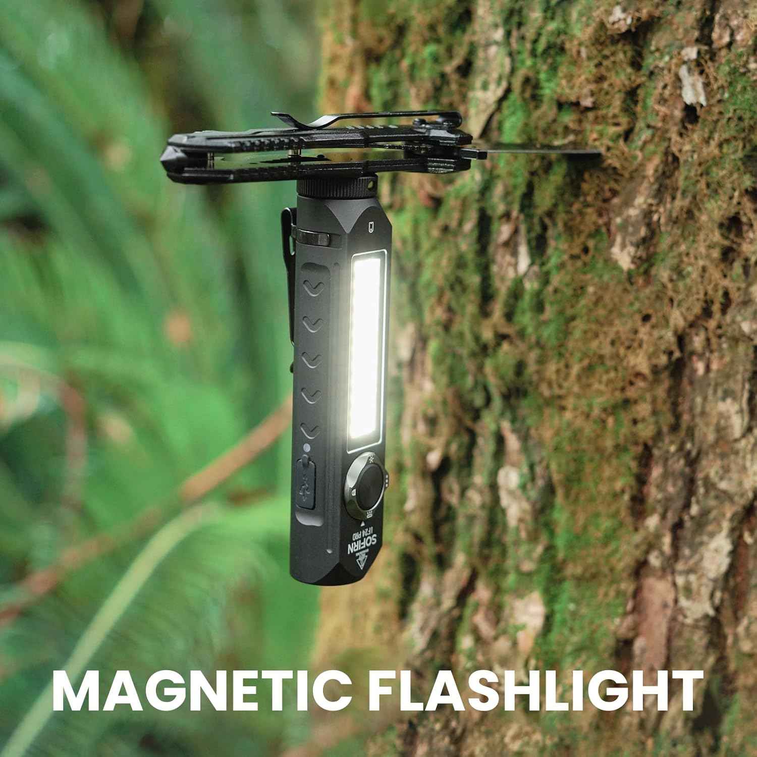 1800LM Rechargeable LED Flashlight - Sofirn IF24 Pro, Waterproof & Magnetic for Camping & Emergencies