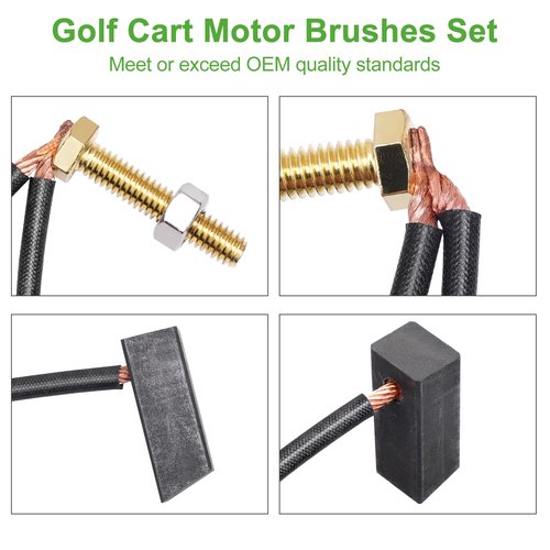 10L0L Golf Cart Motor Brushes Set 36 & 48-Volt Fits Yamaha Electric G8, G9, G14 & G16，Club Car 1994-up Golf Cart (2/ Package)