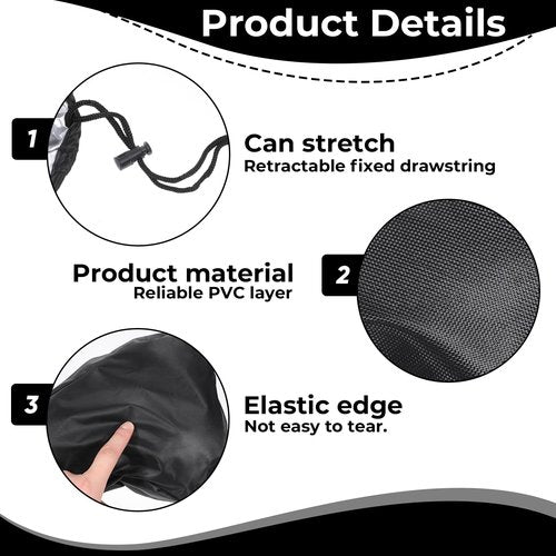 2 Pcs Bike Seat Cover Waterproof Bike Seat New Bicycle Seats Cushion Waterproof UV Protection Bike-Seats Sun & Dust Protector Bicycle Seats Rain Cover with Drawstring for Men & Women