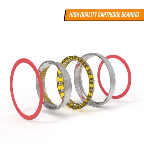 Funn Descend Integral Headset, Upper IS42/28.6 and Lower IS52/40, Angular Contact Bearing, Headset for Mountain Bike, BMX Bike, Road Bike and Gravel Bike
