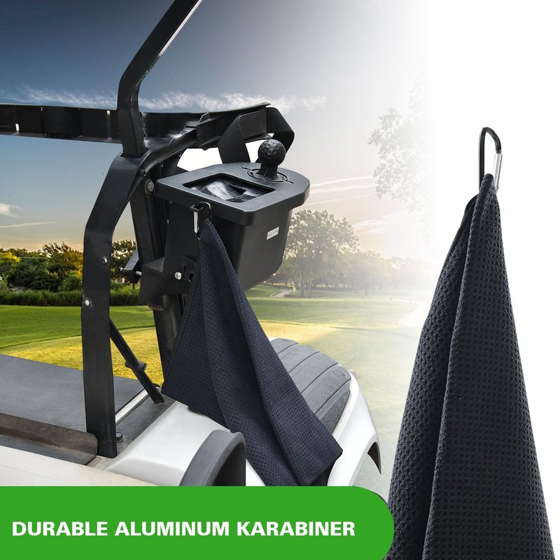 Orle Oko Golf Cart Ball Washer and Club Cleaner Kit with Golf Towel, Universal Golf Ball Washer Cleaner for EZGO, Club Car, Yamaha, Advanced EV, Star EV