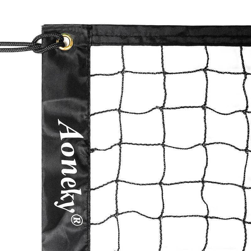 Aoneky 20ft x 3ft Badminton Replacement Net, Nylon Practice Net for Backyard & Indoor Games, Includes Hanging Cords, Portable Netting Only (No Poles)