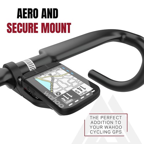 KOM Cycling Wahoo Elemnt Roam & Elemnt Bolt Out Front Handlebar Mount from Bike Mount Designed for Wahoo Elemnt, Roam, Elemnt Bolt, & Elemnt Mini (Wahoo Aero)
