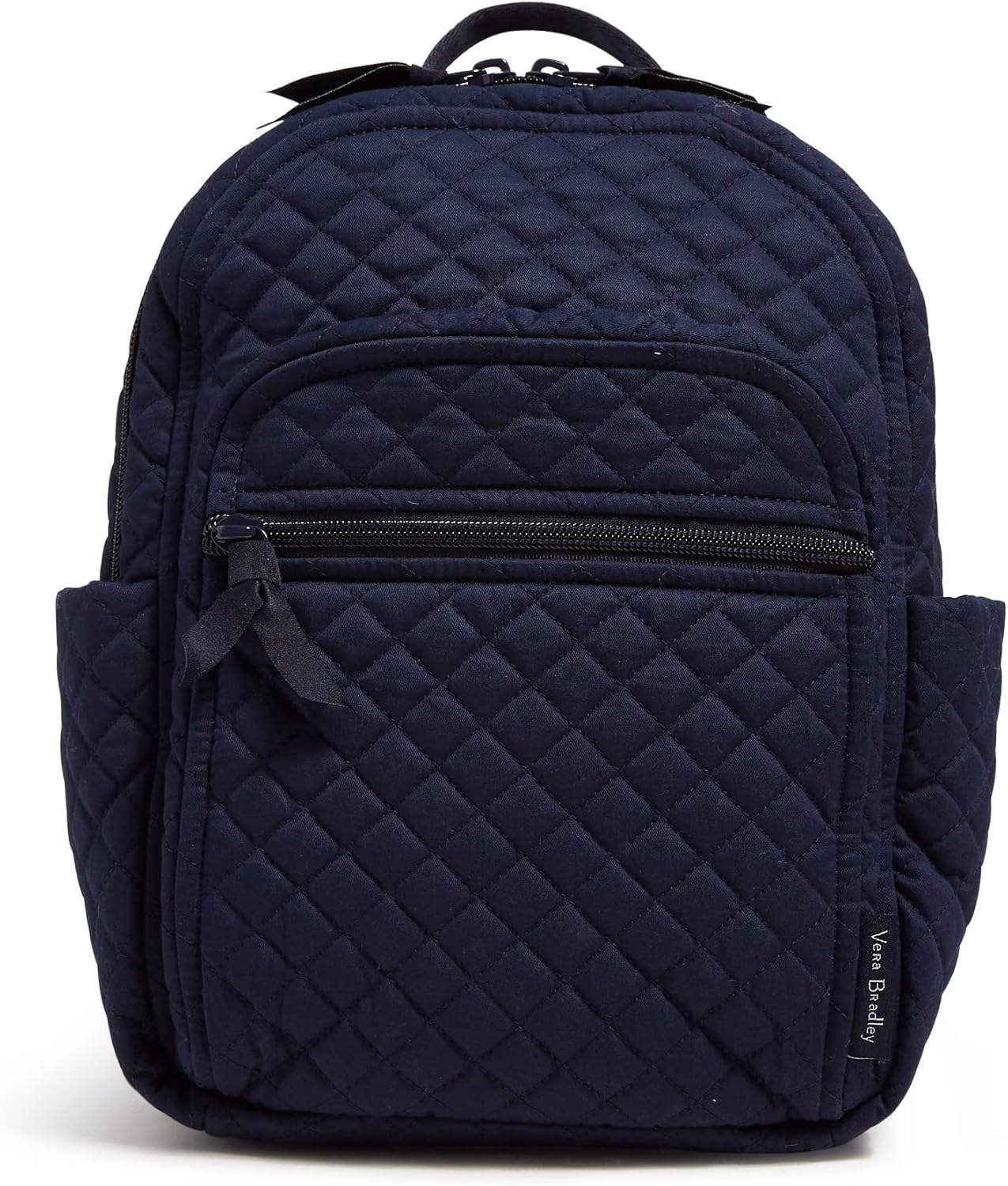 Vera Bradley Women's Cotton Small Backpack - True Navy | Stylish & Functional Design