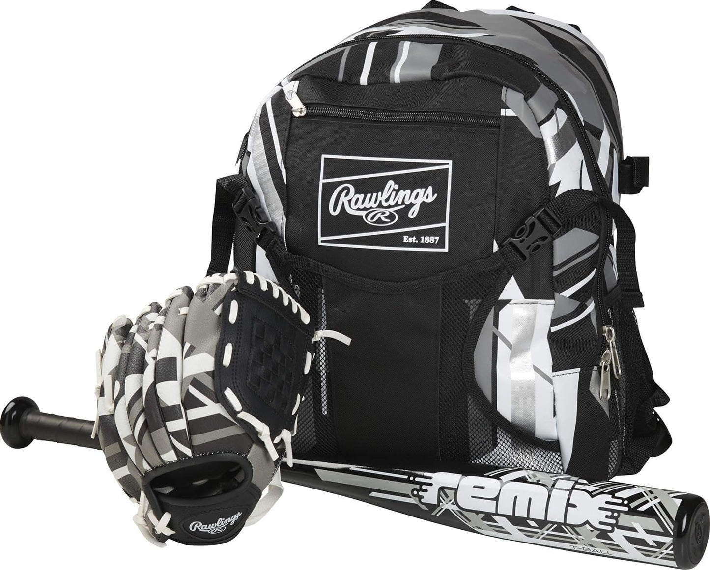 Rawlings Remix T-Ball Bat - Lightweight -12 Drop | 2 1/4" Aluminum Barrel | Perfect for USA Baseball & Softball