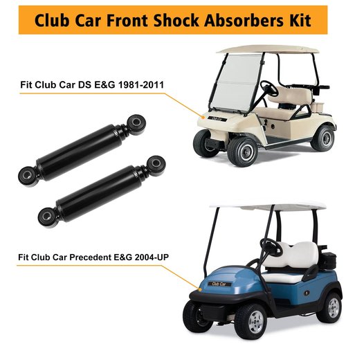 Club Car Shock Front Shock Absorbers for Club Car DS G&E 1981-2011 DS 1010991, 2004-Up Club Car Precedent 1014235 102588601(2 Packs)
