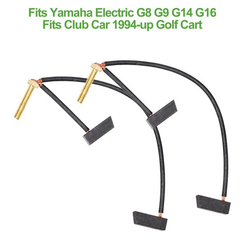 10L0L Golf Cart Motor Brushes Set 36 & 48-Volt Fits Yamaha Electric G8, G9, G14 & G16，Club Car 1994-up Golf Cart (2/ Package)