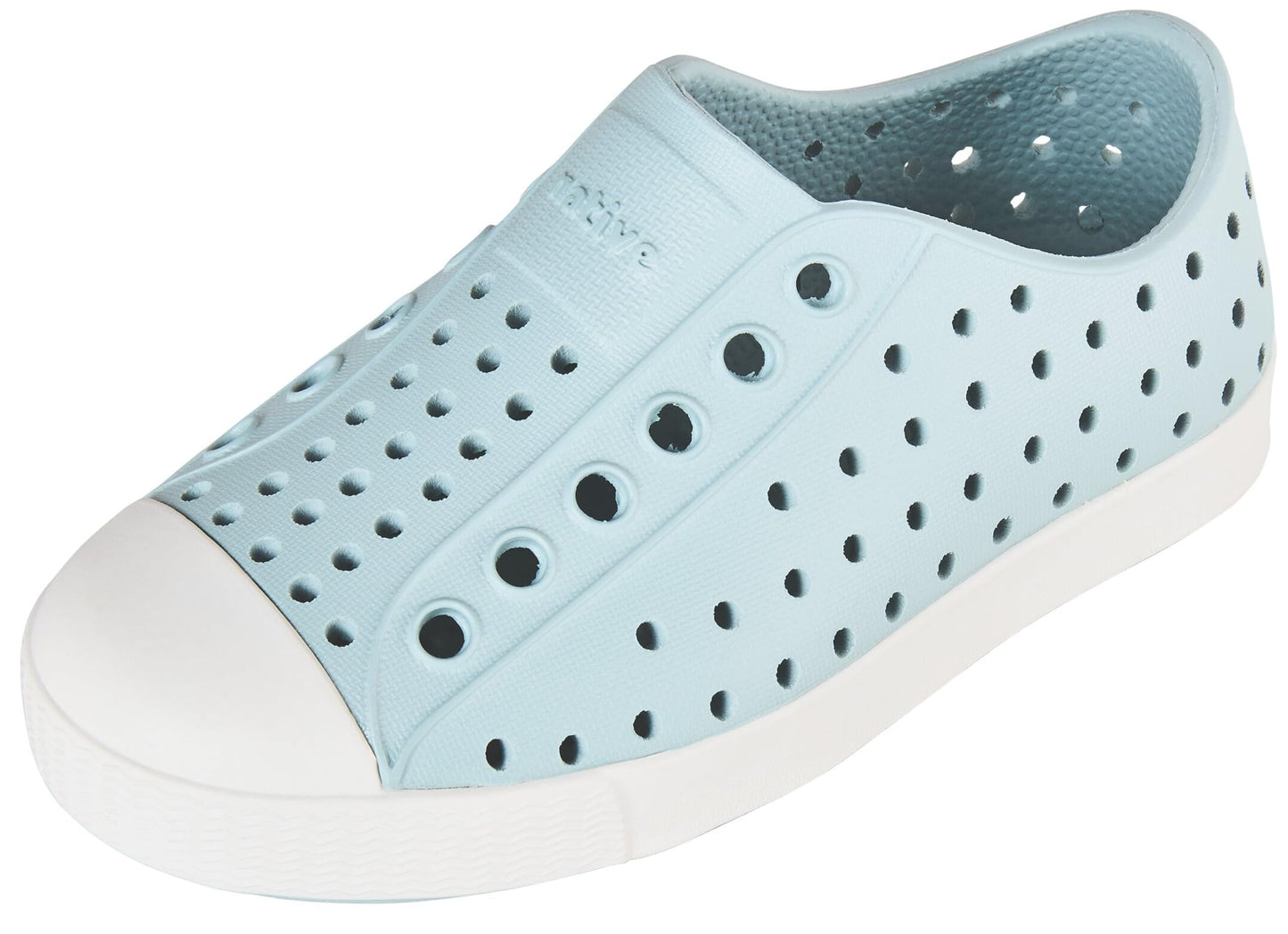 Native Shoes Unisex-Kids Jefferson Sneakers, Skip Blue/Shell White, 8 Toddler