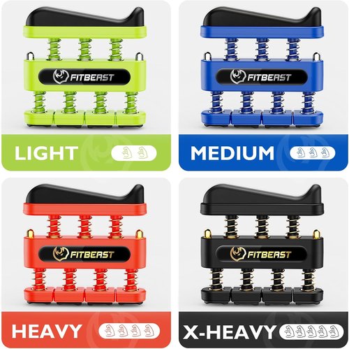 FitBeast Finger Strengthener - Hand Exerciser for Improved Dexterity & Grip Strength | Ideal for Musicians & Climbers