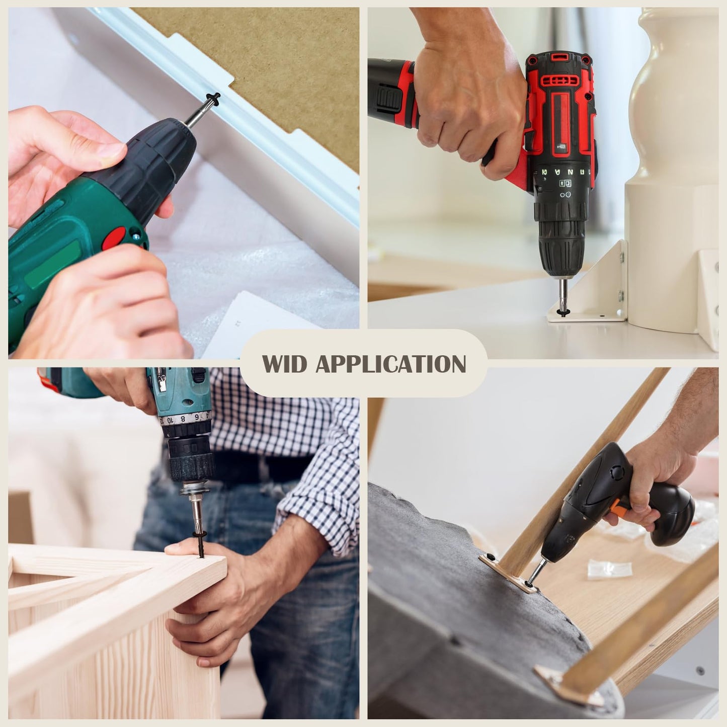 SahncaiTechTrade 4-1/2 Inch Deck Screws 300Pcs, Heavy-Duty Outdoor Wood Screws, Rust Resistant epoxy Coated for Timber/Log/Landscaping Wood, with T30 Star Bit (#14 x 4-1/2")