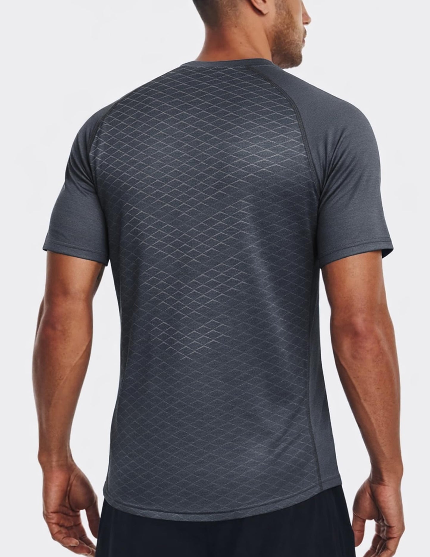 5 Pack Men’s Active Quick Dry Crew Neck T Shirts | Athletic Running Gym Workout Short Sleeve Tee Tops Bulk (Set 2, X-Large)