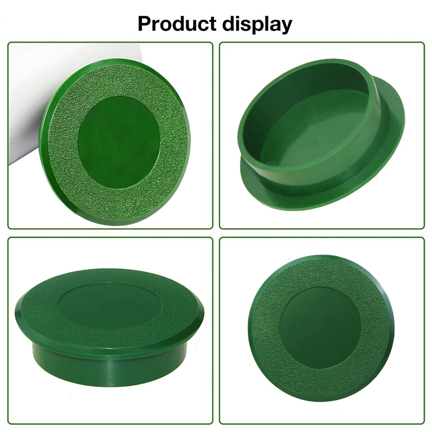 ZLY 2PCS Golf Cups Cover Hole Cup Cover – Fits Standard 4.25",Green