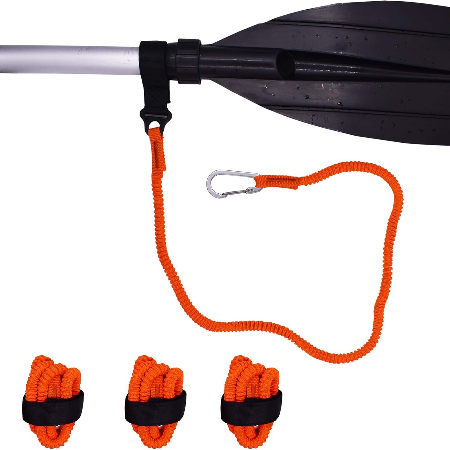 YYST Paddle Leash | Durable Orange Paddle Holder Tool Lanyard - No Paddle Included