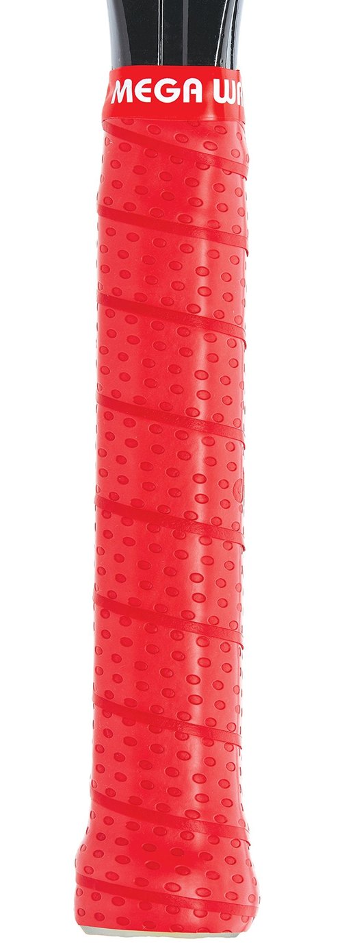 Tourna Mega Wrap Tennis Replacement Grip, Red