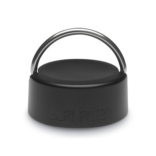 Klean Kanteen Wide Loop Cap with Bale - Dishwasher Safe, Stainless Steel Bottle Cap - Compatible with Wide Mouth Bottles - Black