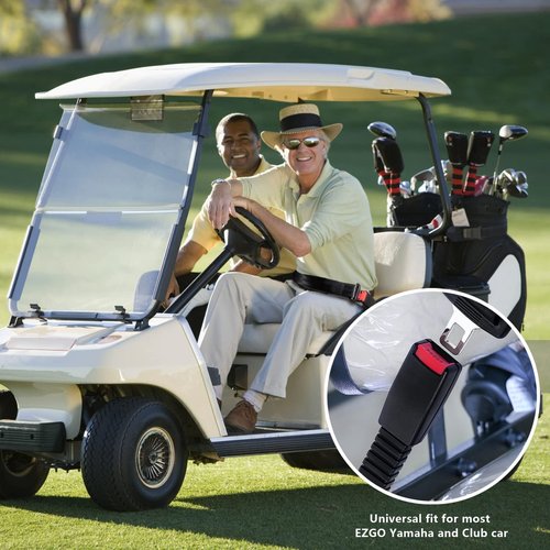 Gaoerfu-CP Golf cart seat Belts, Retractable, Universal,for EZGO, Club Car, Go Kart,UTV, Buggies and Bus-Set (2pcs)