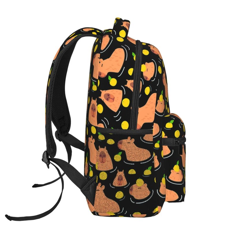 moremohome capybara backpack,capybara stuff,capybara accessories,capybara gifts,capybara supplies,cute backpack,backpack for women,backpack for men,11.4 * 7.8 * 15.7 inches,04