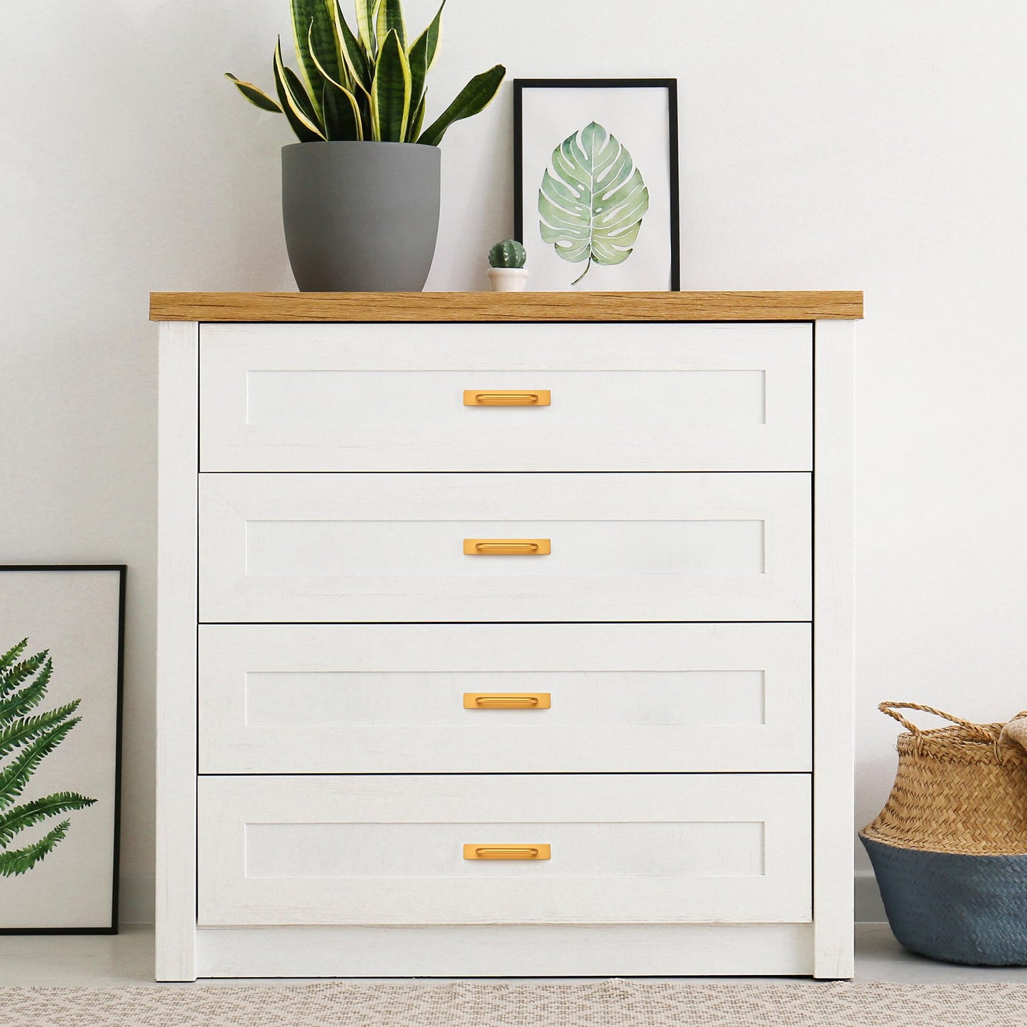 2 Pack Adhesive Handles Self Stick Instant Cabinet Handles 5.83" Stick on Cabinet Handles Drawer Push Pull Handles Helper Sliding Screen Door Handles for Sliding Closet Window Wardrobe - Gold