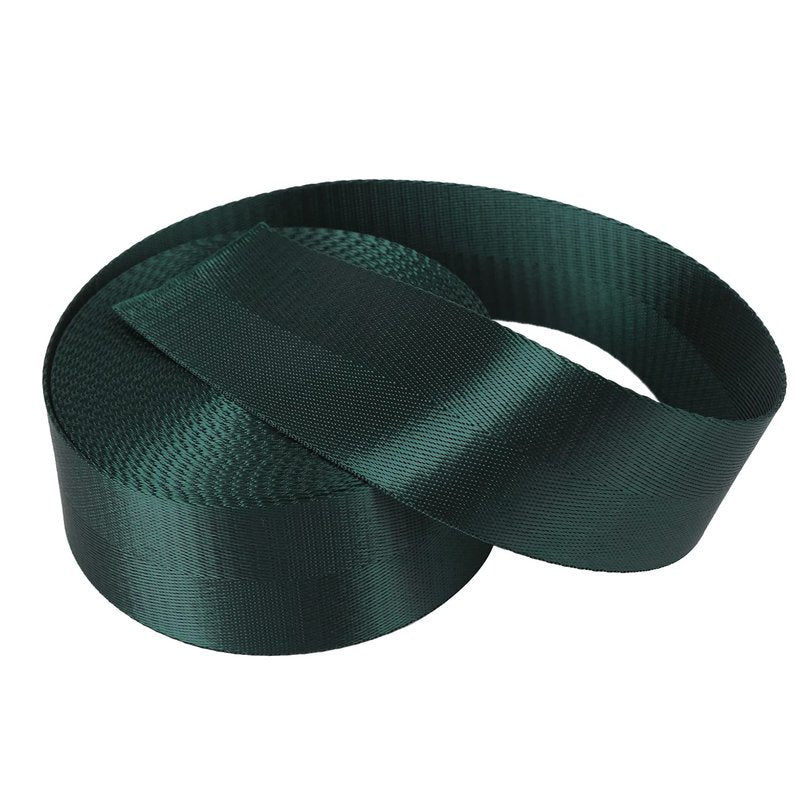 Devobunch 2”Heavy Duty Nylon Webbing 10 25 50 Yard - Nylon Strapping for Outdoor DIY Gear Repair, for Indoor or Outdoor Gear, DIY Crafting, Repairing (Forest Green, 10 Yard)