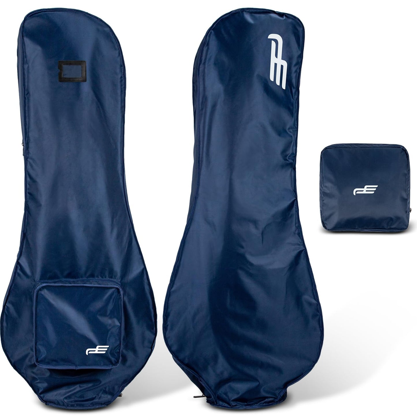 PLAYEAGLE Golf Bag Rain Cover, 300D PVC Waterproof Cover for Golf Club Bag, Durabale, Lightweight and Easy to Maneuver (Navy)