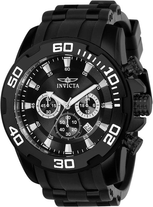 Invicta Men's Pro Diver Quartz Watch - Stylish Black Analog Display | Durable & Water-Resistant