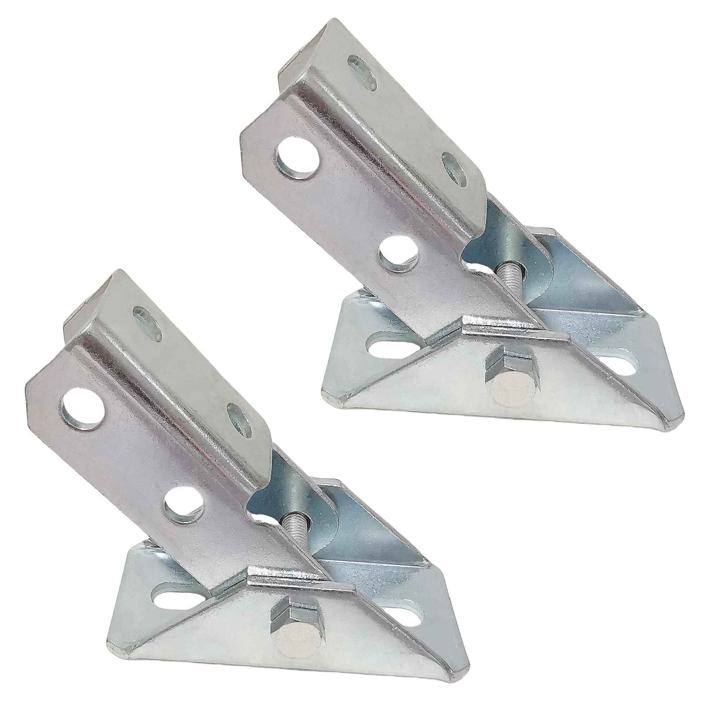 BIAXJUNY Adjustable Brace Fitting,180 Degree Turn Joint Connector Bracket Fit for 1/2" Bolt in 1-5/8" Strut Channel, Electrogalvanized（2 Pack）