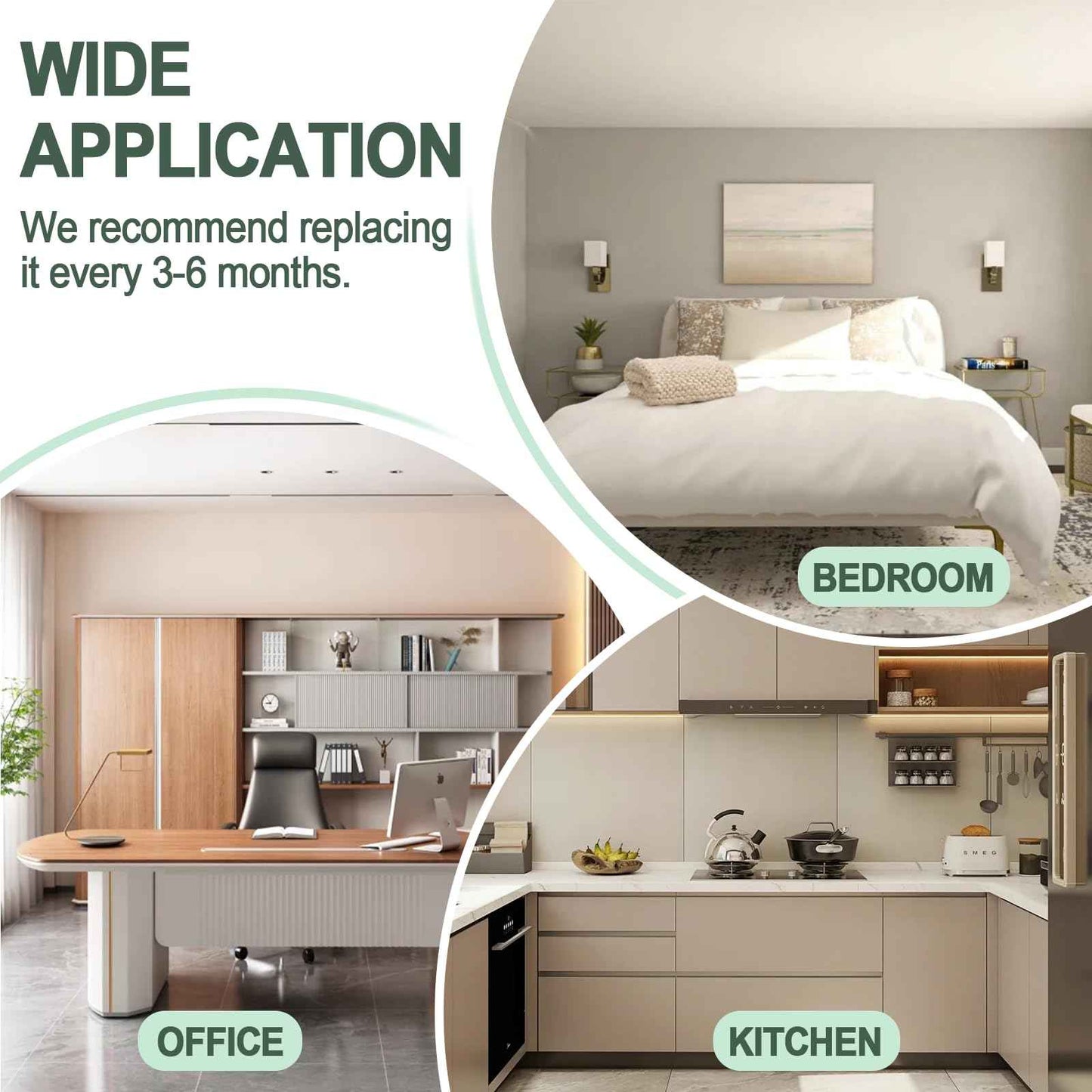 TZ-K2 Air Purifier Replacement Filter Compatible with ToLife TZ-K2 Air Cleaner Purifier-2 Pack