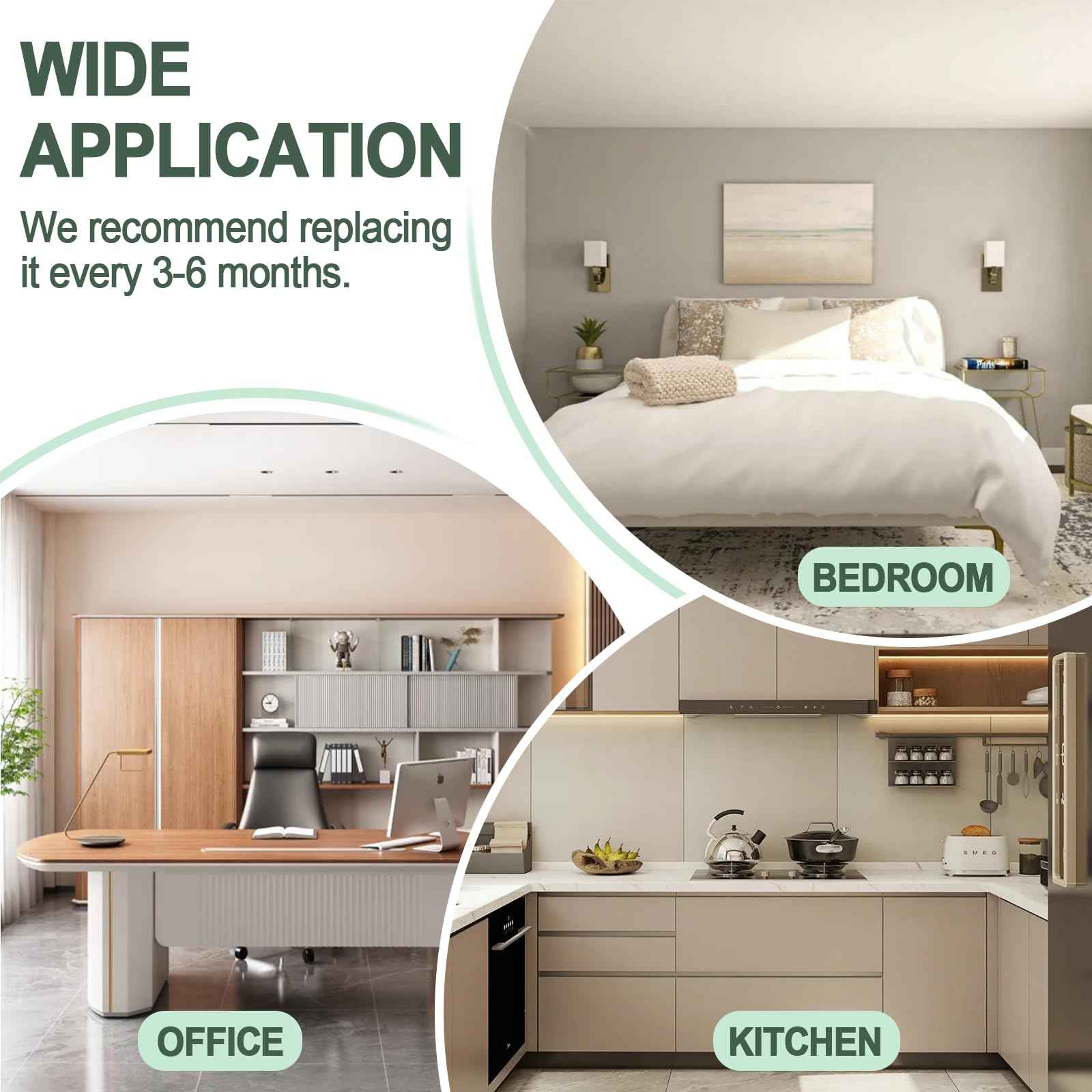 TZ-K2 Air Purifier Replacement Filter Compatible with ToLife TZ-K2 Air Cleaner Purifier-2 Pack