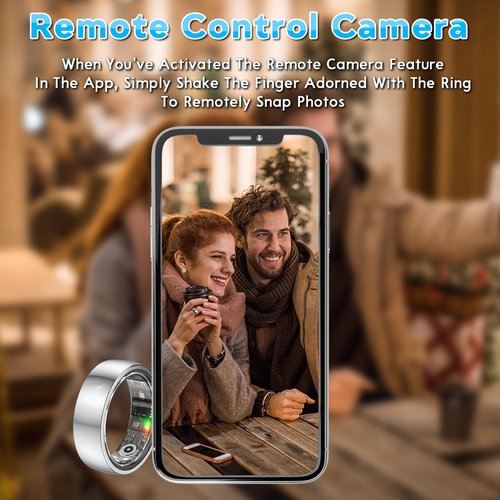 KYUHJU Smart Health Ring for Women Men,Fitness Rings Tracker with Blood Pressure Monitor Heart Rate Blood Oxygen Sleep Monitor IP68 Waterproof Step Counter Calorie Tracker Health Rings g6b4t6n4t